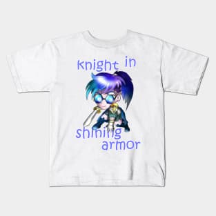 chibi knight girl Kids T-Shirt